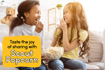 Taste the joy of sharing with Scout Popcorn