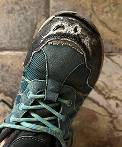 Worn out shoe